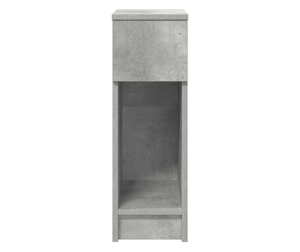 Noćni ormarić s ladicom 2 kom sivi beton 20x36x60 cm - 4