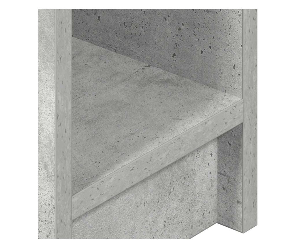 Noćni ormarić s ladicom 2 kom sivi beton 20x36x60 cm - 9