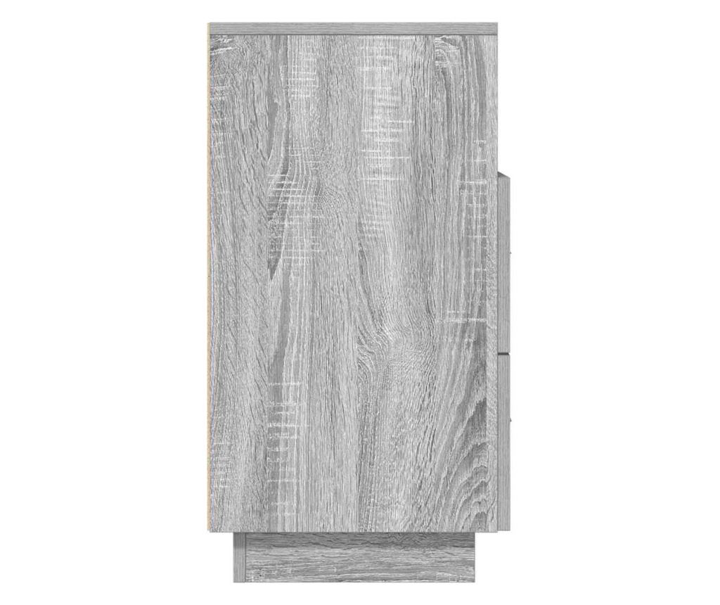 Noćni ormarić s 2 ladice Sonoma siva 36x36x68 cm - 6