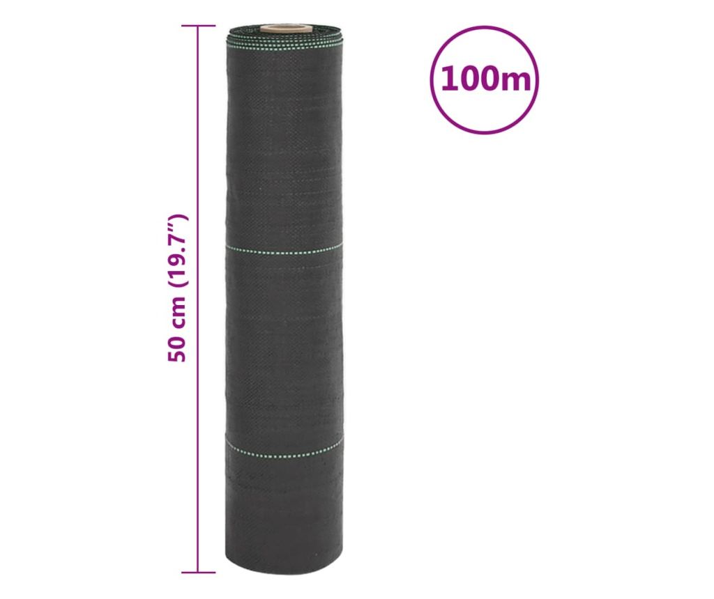Mulčovací textilie černá 0,5 x 100 m PP - 8