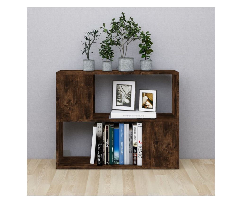 Knižnica/Deliaca stena, údený dub, 80x24x63 cm - 3