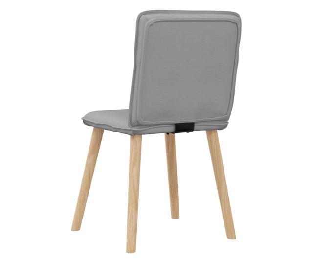 Kuhinjski stoli, 2 kosa, svetlo sivi, tekstil