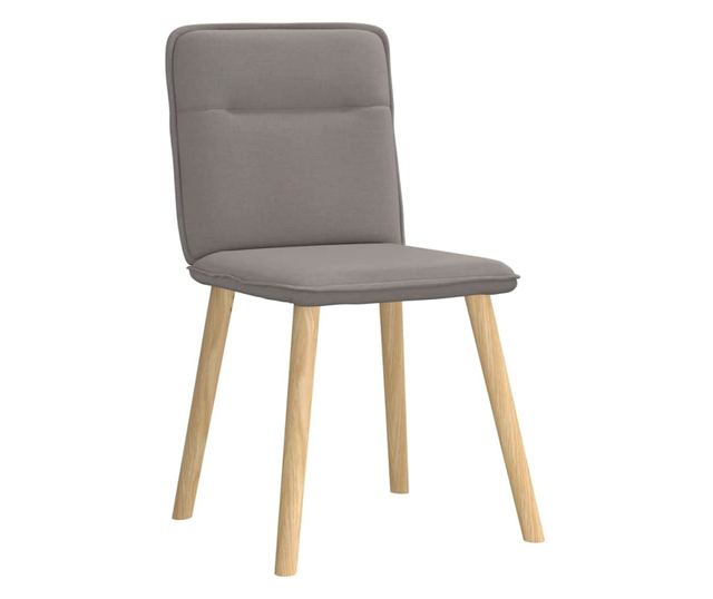 Jedilni stoli, komplet 4, taupe siva, tkanina