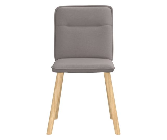 Jedilni stoli, komplet 4, taupe siva, tkanina