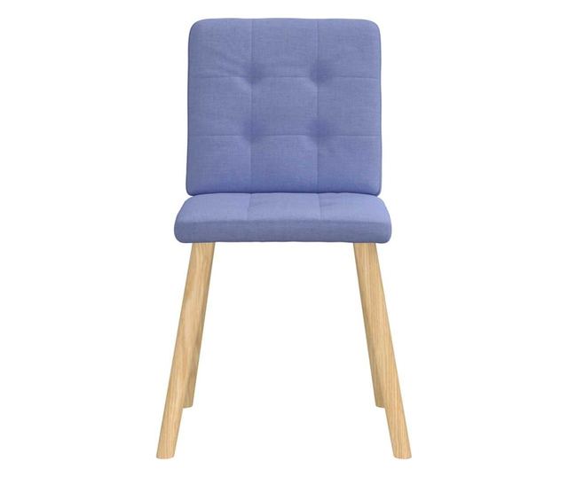 Jedilni stoli 6 kosov Jeans modra tkanina