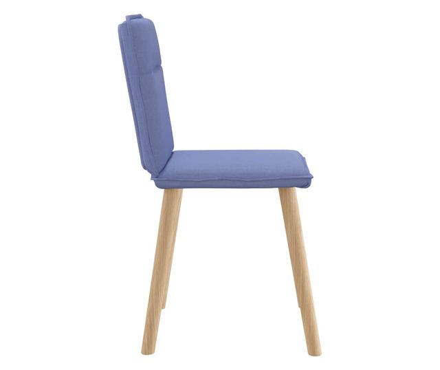 Jedilni stoli 4 kosi Jeans modra tkanina