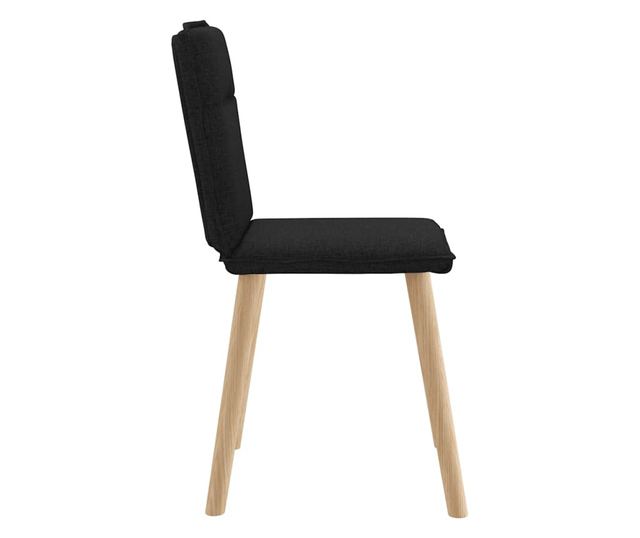 Jedilni stoli 6 kosov črno blago