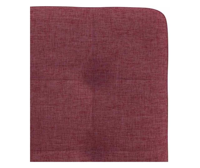 Jedilni stoli, komplet 4, vinsko rdeča, blago