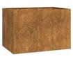 vidaXL Jardinieră Rusty 120x80x80 cm Oțel pentru intemperii