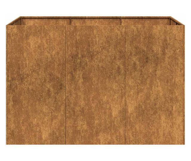 vidaXL Jardinieră Rusty 120x80x80 cm Oțel pentru intemperii
