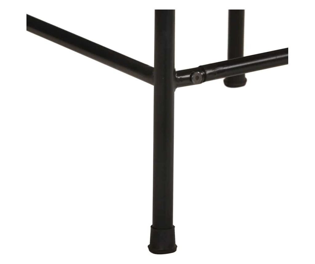 Barski stoli 4 kosi 46x35,5x70 cm Masiven grob mangov les - 7