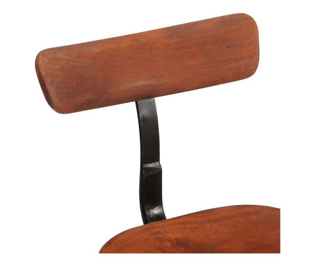 Barski stoli 2 kosa 49x43x79 cm Trden mangov les