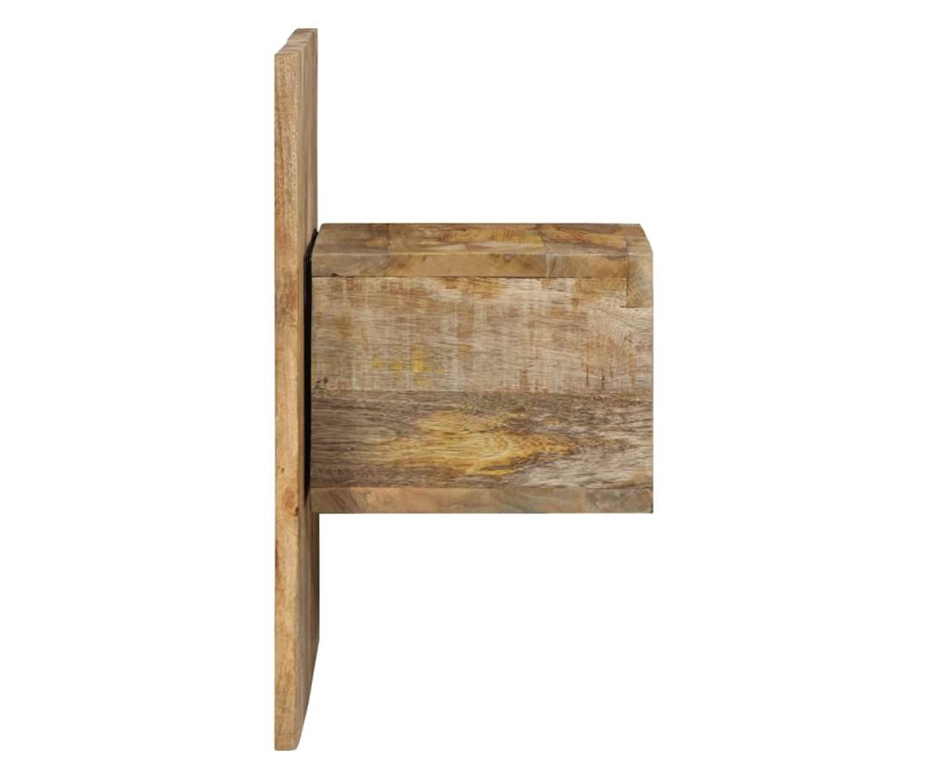 Нощно шкафче 50x27x50 cm Масивна груба дървесина Манго - 3