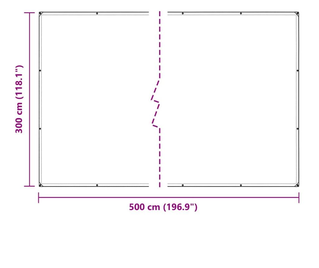Покривало за растения с капси 3x5 m PVC - 10