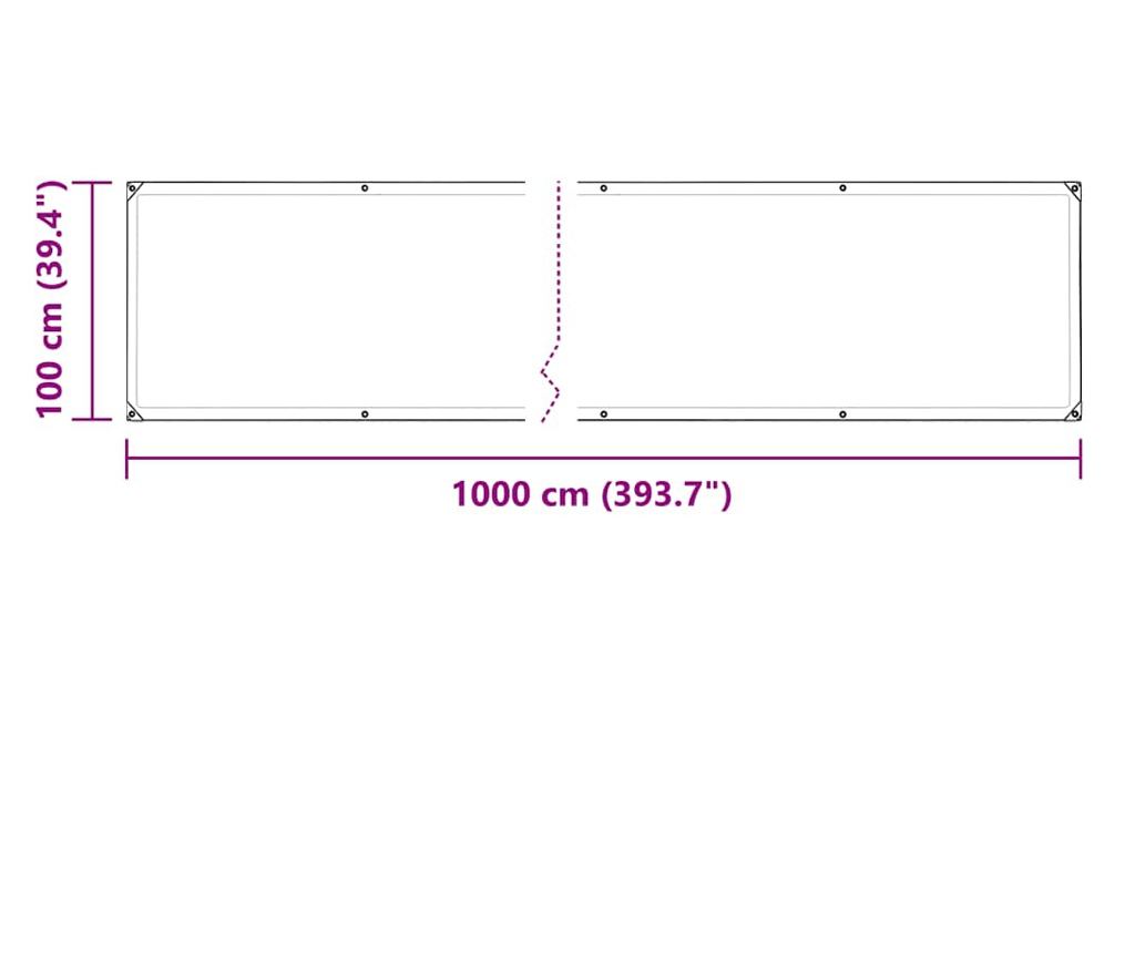 Покривало за растения с капси 1x10 m PVC - 10