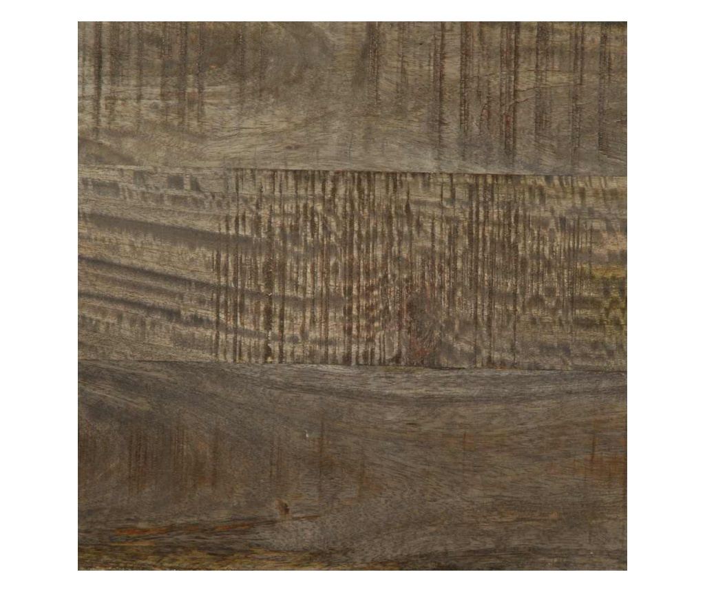 Noćni ormarić 2 kom Svijetlo sivi 40x33x46 cm Masivno drvo manga - 10