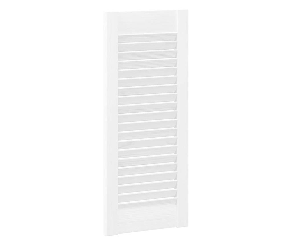 Врати за шкафове Louvred Design 2 бр. бели 69x29,5 cm - 8