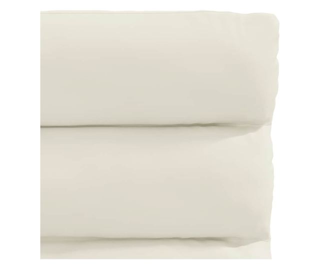 Jedilni stoli, 4 kosi, kremni, žamet