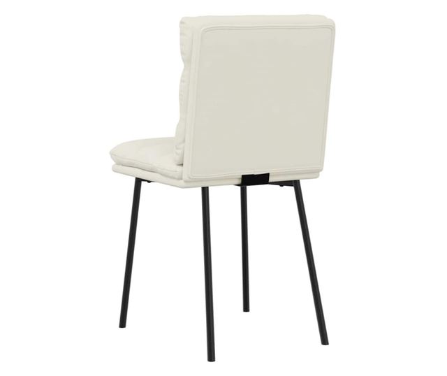 Kuhinjski stoli, 6 kosov, kremni, žamet