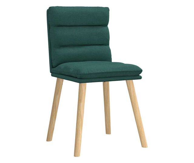 Jedilni stoli 4 kosi temno zeleno blago