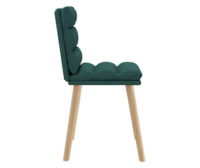 Jedilni stoli 4 kosi temno zeleno blago