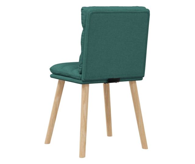 Jedilni stoli 4 kosi temno zeleno blago