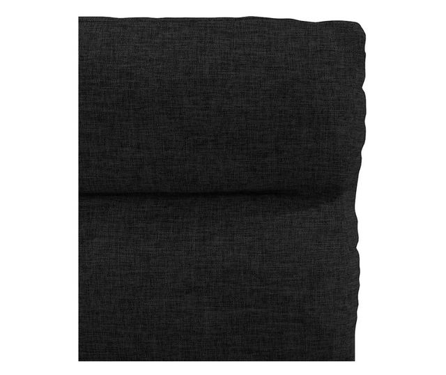 Kuhinjski stoli, 2 kosa, črni, tekstil