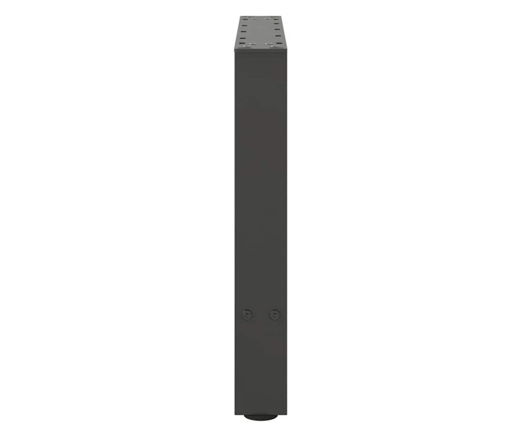 Крака за масичка за кафе, антрацит, 2 бр., 50 x (42-43) см, стомана - 6