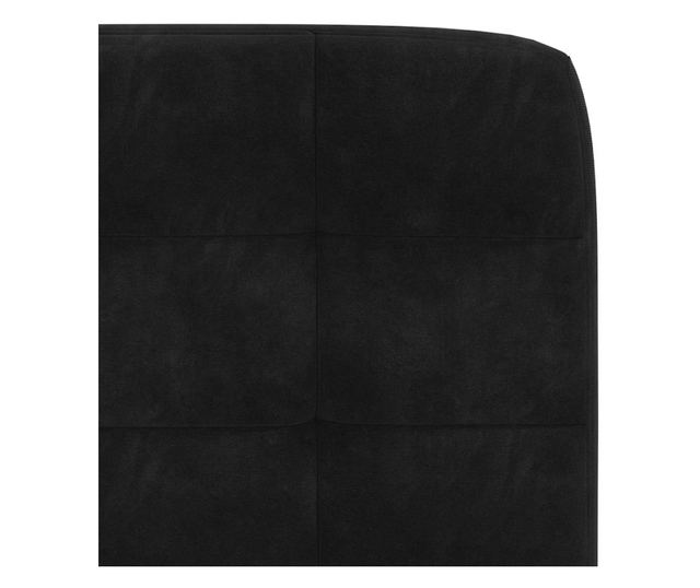 Kuhinjski stoli, komplet 4, črn žamet