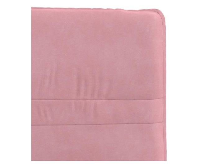 Jedilni stoli, 2 kosa, roza, žamet