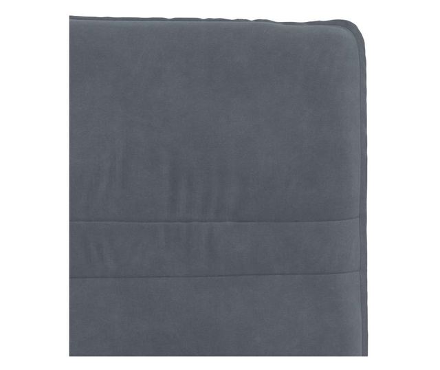 Kuhinjski stoli, 4 kosi, temno sivi, žamet