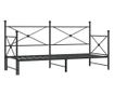 Дневна спалня с багажник без матрак Черно 90x200 cm Стомана thumbnail 1