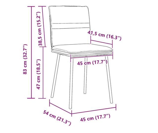 Kuhinjski stoli, 6 kosov, temno zelena, žamet
