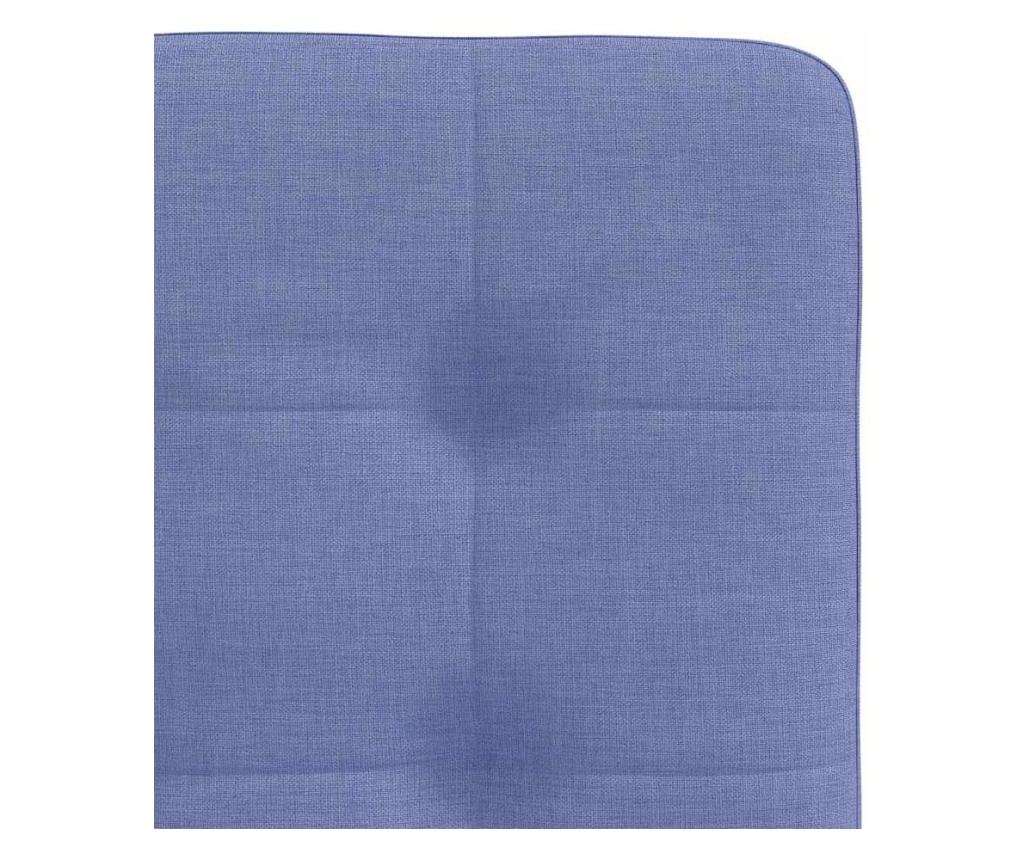 Jedilni stoli 6 kosov Jeans modra tkanina - 7