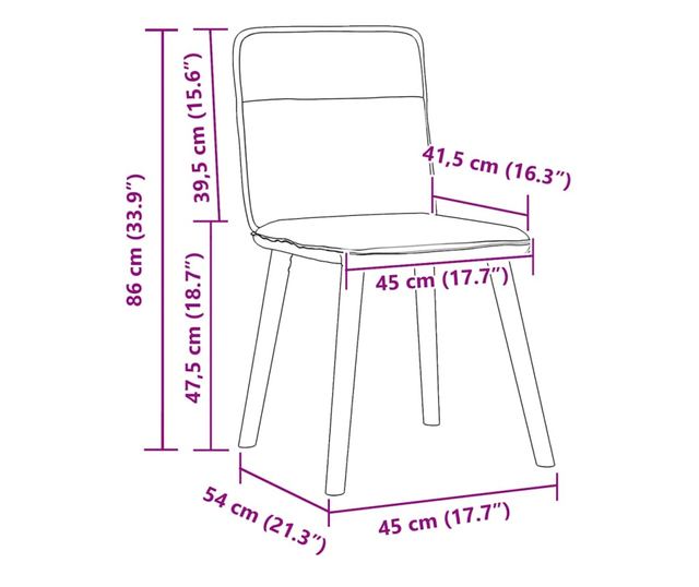 Kuhinjski stoli, 2 kosa, črni, tekstil