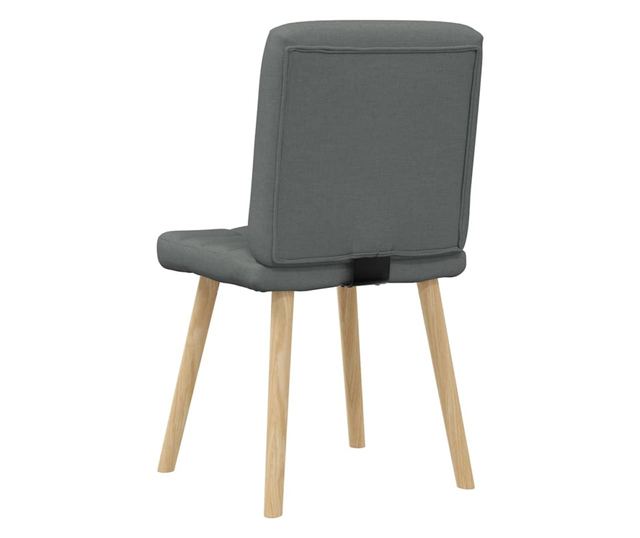 Kuhinjski vrtljivi stoli, 4 kosi, temno sivi, tekstil