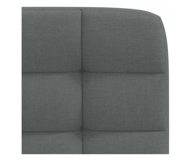 Kuhinjski vrtljivi stoli, 4 kosi, temno sivi, tekstil