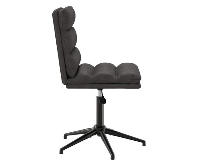 Jedilni stoli, 4 kosi, črni, umetno usnje