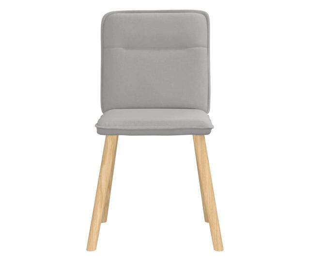 Jedilni stoli 6 kosov sivo blago