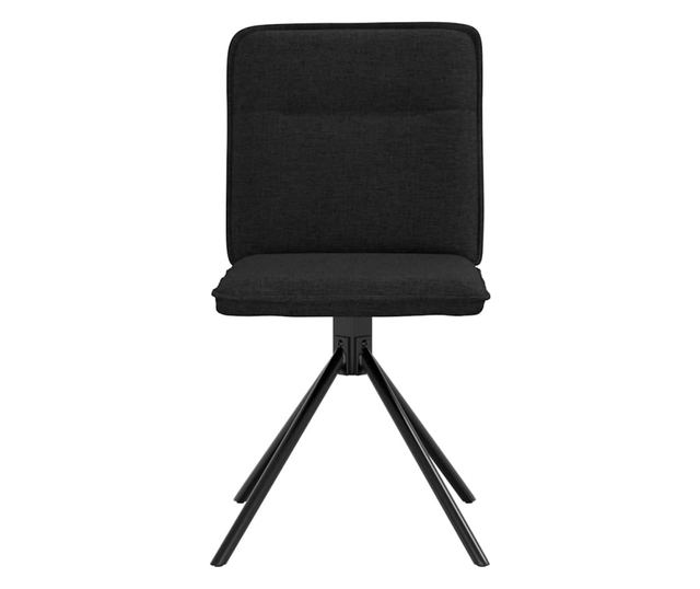 Kuhinjski stoli, 2 kosa, črni, tekstil