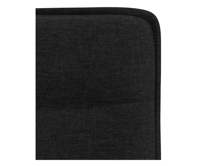 Kuhinjski stoli, 2 kosa, črni, tekstil