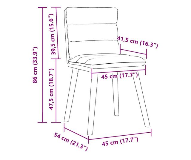 Kuhinjski stoli, 2 kosa, črni, tekstil