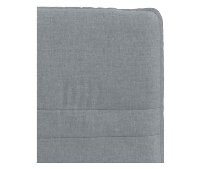 Jedilni stoli, 2 kosa, svetlo sivi, blago