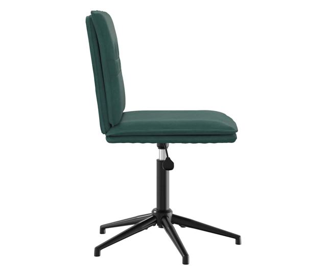 Kuhinjski stol, temno zelen, žamet