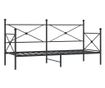 Дневно легло без матрак Черно 90x200 cm Стомана thumbnail 1