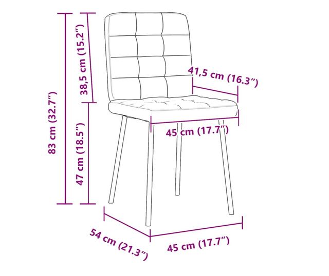 Jedilni stoli, 2 kosa, temno zelena, žamet