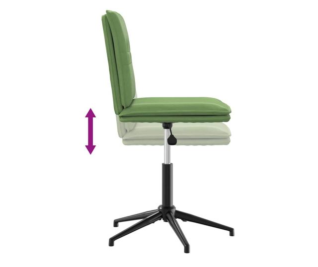 Jedilni stoli, 2 kosa, svetlo zelena, žamet