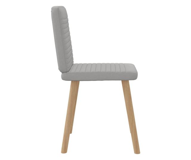 Jedilni stoli 2 kosa blago sivo-oblačno