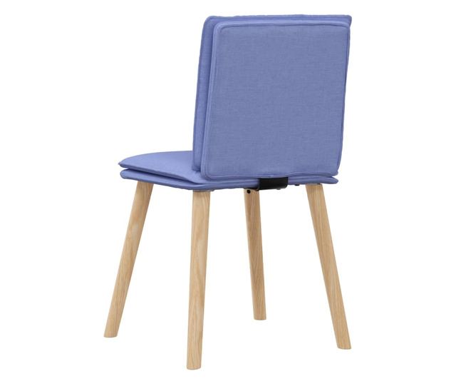 Jedilni stoli 6 kosov Jeans modra tkanina