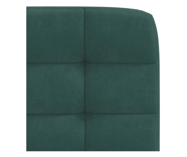 Jedilni stoli, 2 kosa, temno zelena, žamet